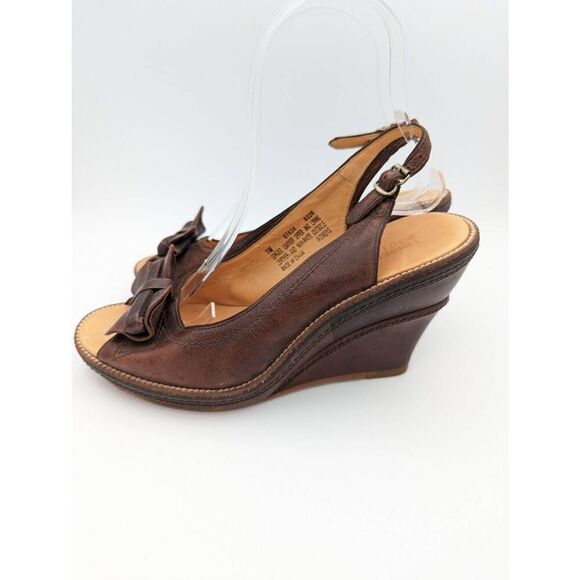 Timberland boot company Marge peep toe slingback wedged sandals size 7 - Picture 4 of 8